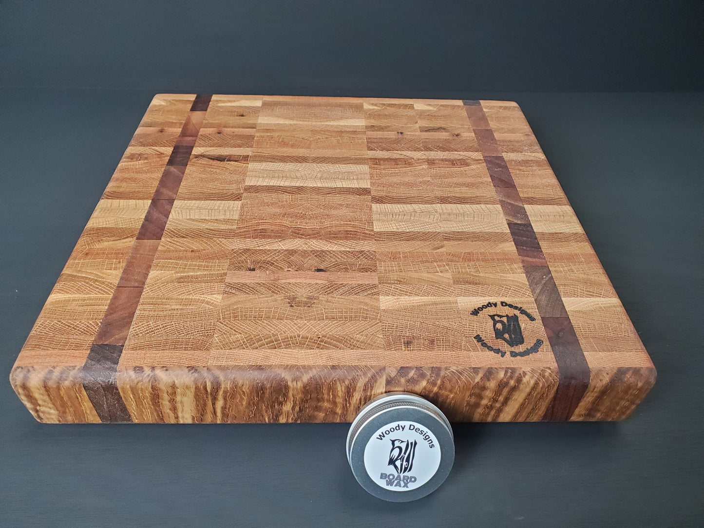Hardwood End Grain Chopping Board 335mm x 315mm x 47mm