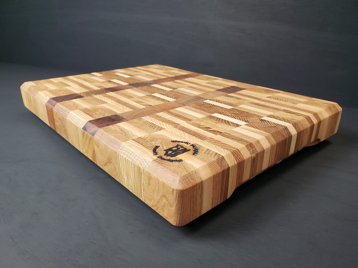 Hardwood End Grain Chopping Board 415mm x 290mm x 50mm