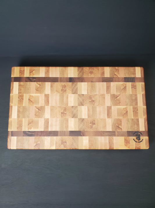 Hardwood End Grain Chopping Board 520mm x 315 x 45mm