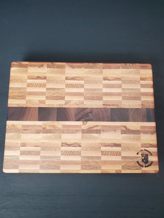 Hardwood End Grain Chopping Board 353mm x 267mm x 45mm